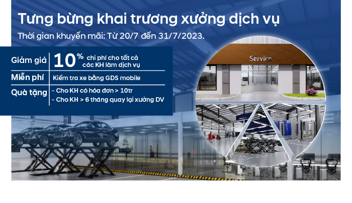 TƯNG BỪNG KHAI TRƯƠNG XƯỞNG DỊCH VỤ
